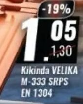 Toza Marković Kikinda Velika M-333 SRPS EN 1304 crijep 1 kom, Penny
