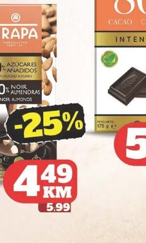 Trapa 80% kakao sa bademima 150 g