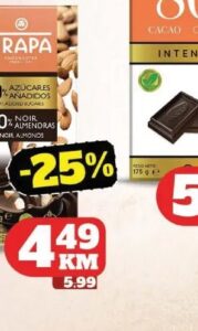 TRAPA Čokolada 80% kakao sa bademima 150 g