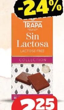 Trapa čokolada bez laktoze 90 g