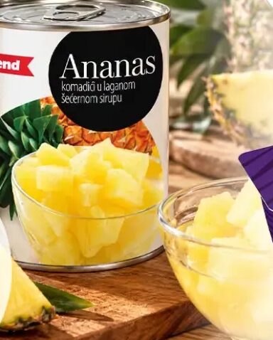 trend ananas komadići 565 g