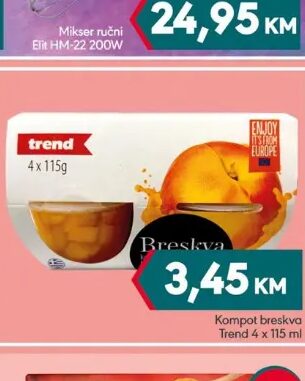 Trend kompot breskva 4 x 115 g