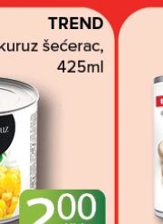 TREND kukuruz šećerac 425ml, Konzum i Mercator