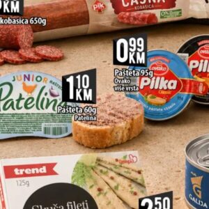 Trend Skuša fileti 125 g, Kort