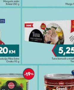 Trend Tuna komadi u maslinovom ulju 3 x 80 g, Mega diskont