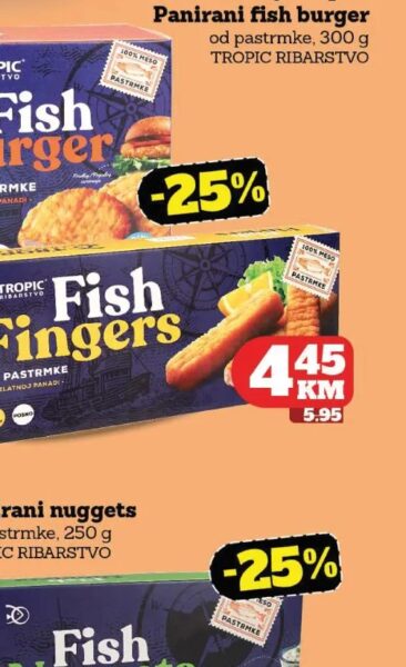 Tropic Ribarstvo Fish Burger od pastrmke 300 g