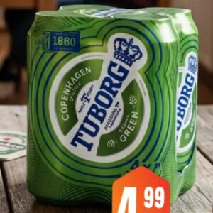 Tuborg pivo limenka 0.5l 4/1 0.5 l 4/1, Fortuna