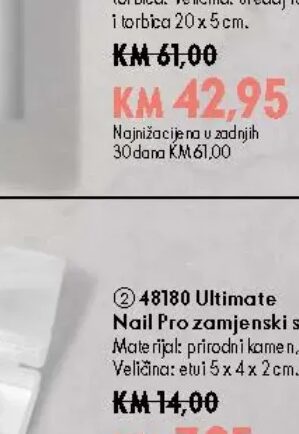 Ultimate Nail Pro zamjenski set nastavaka etui 5x4x2 cm