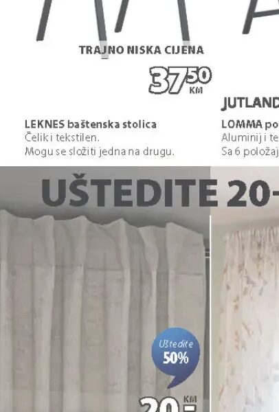UNNEN zavjesa 1x$140xV300 cm
