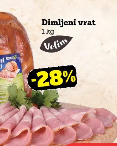 Velim Dimljeni vrat 1 kg