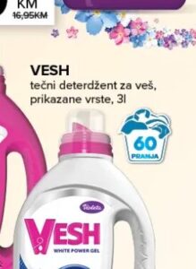 Vesh tečni deterdžent za veš 3 l, Konzum i Mercator