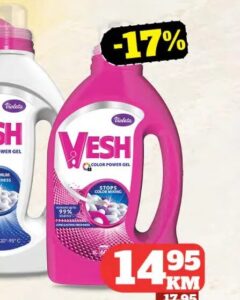 Vesh Tečni deterdžent za veš 3 l, Crvena jabuka