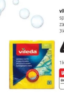 vileda spužvasta krpa za čišćenje 3 kom, dm