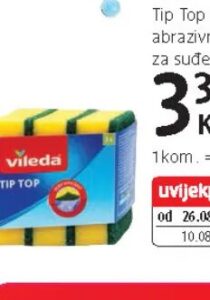 Vileda Tip Top abrazivna spužvica za suđe 3 kom, dm