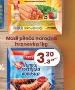 Vimes kobasica roštiljska blaga 270 g, Hass