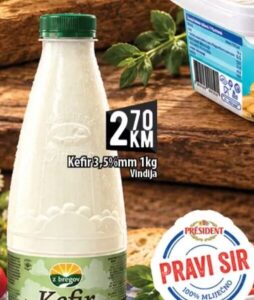 Vindija Kefir 3,5% mm 1 kg, Kort
