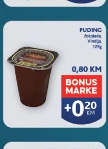 Vindija Puding 125 g, Konzum i Mercator