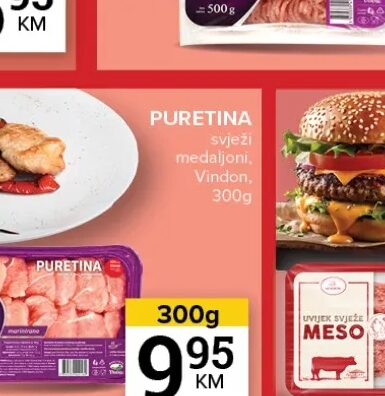 Vindon puretina svježi medaljoni 300 g