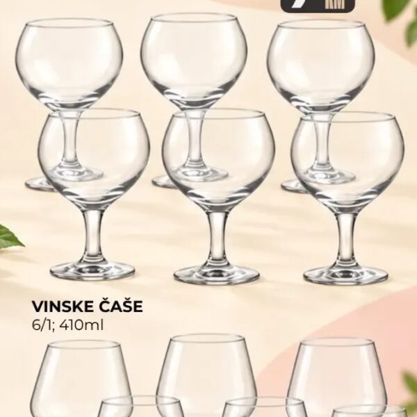 Vinske čaše 6/1, 350 ml