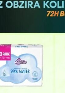 Violeta Baby vlažne maramice 99% voda Double care 3/1, 168kom, FIS