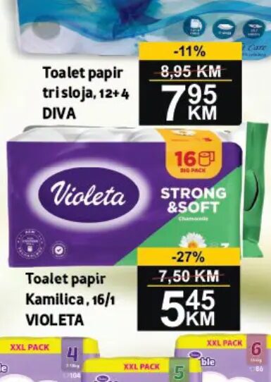 VIOLETA Toalet papir Kamilica 16/1