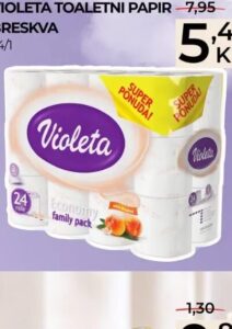 Violeta toaletni papir Breskva 24/1 24/1, Belamionix