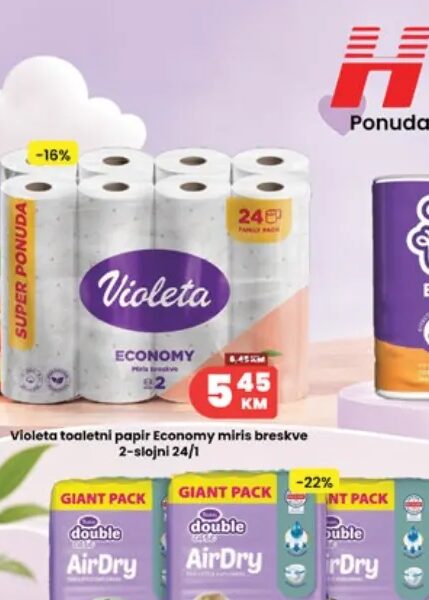Violeta toaletni papir Economy 24/1