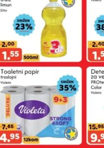 Violeta Toaletni papir troslojni 12 kom, Amko