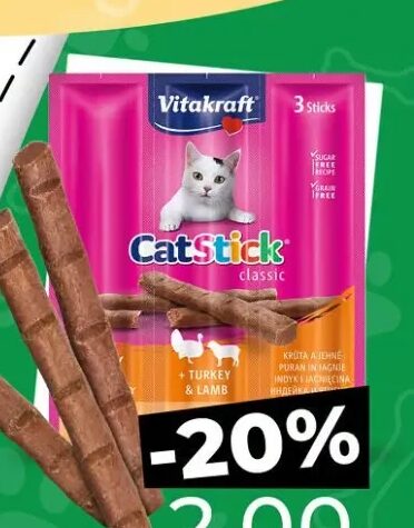 Vitakraft Hrana za mačke Štapići Mini 3/1 18 g
