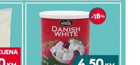 Vittas Sir leta Danish White 400 g