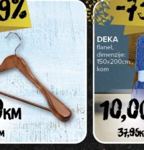 Vješalica za kaput drvena 1 kom
