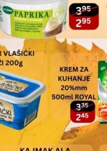 Vlašićki krem sir svježi 200 g, Bazar