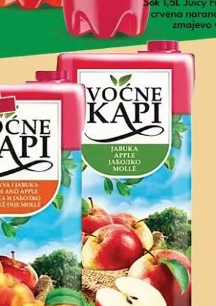 Voćne kapi sok breskva 2 l