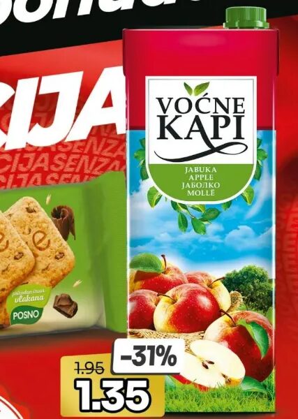 Voćne Kapi Sok Jabuka 1.5 l