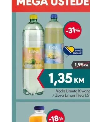Voda Limeta Kiwano / Zova Limun Tilea 1,5 l