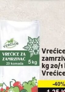 Vrećice za zamrzivač 5 kg 20/1 LDPE Vrećice Best 20 kom, Best