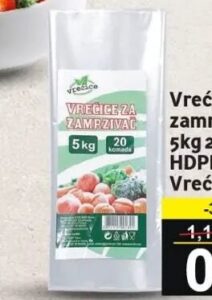 Vrećice za zamrzivač 5kg 20/1 HDPE Vrećica Best 20 kom, Best