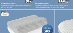 WELLPUR KVINA anatomski jastuk od memorijske pjene 30x50x10/7 cm