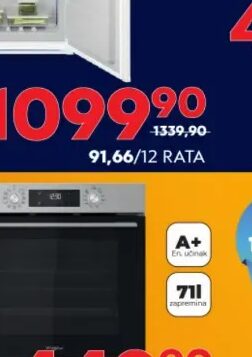 Whirlpool ugradbena pećnica OMK58HU1X 71 l