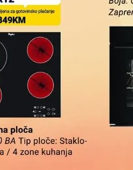 Whirlpool ugradbena ploča AKT 8130 BA 4 zone