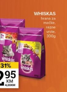 WHISKAS hrana za mačke 300g, Konzum i Mercator
