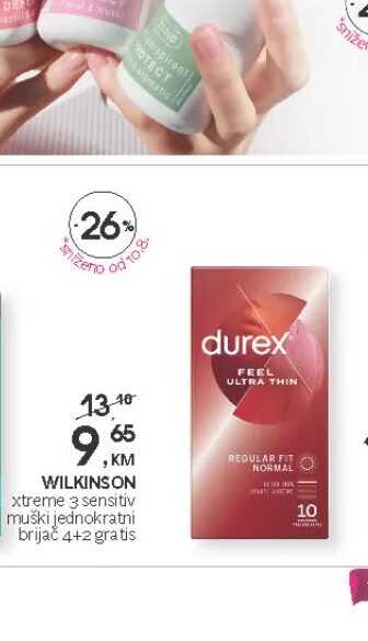 WILKINSON extreme 3 sensitiv muški jednokratni brijač 4+2 graçës