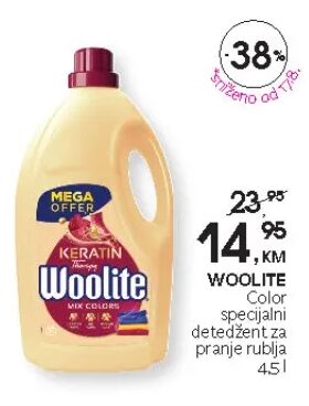 Woolite Color specijalni deterdžent za pranje rublja 4,5 l