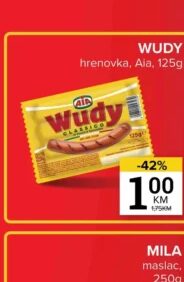Wudy hrenovka 125 g