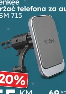 Yenkee Držač telefona za auto YSM 715