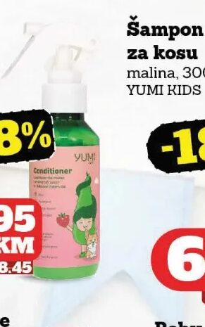 YUMI KIDS Regenerator za kosu malina 100 ml
