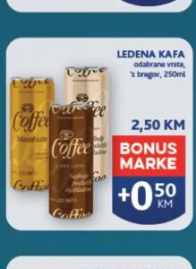 'z bregov Ledena kafa 250 ml, Konzum i Mercator