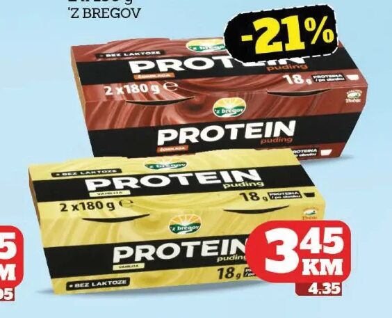 Z bregov Proteinski puding 2 x 180 g
