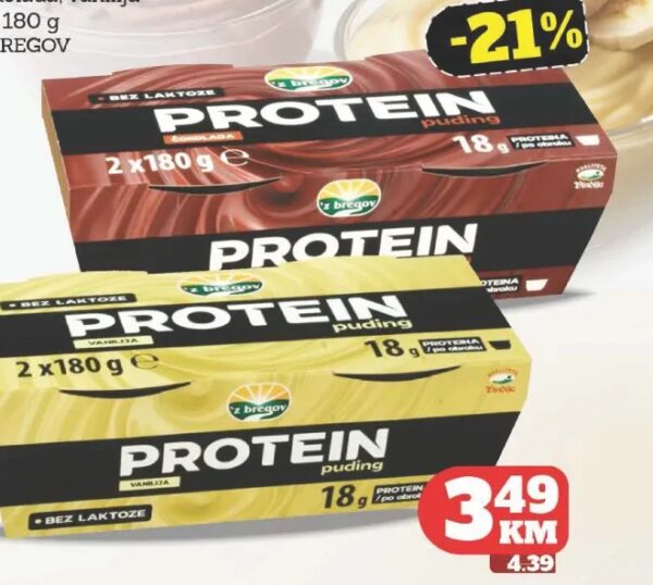 Z bregov Proteinski puding 2 x 180 g