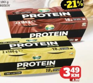 Z bregov Proteinski puding 2 x 180 g, Tropic